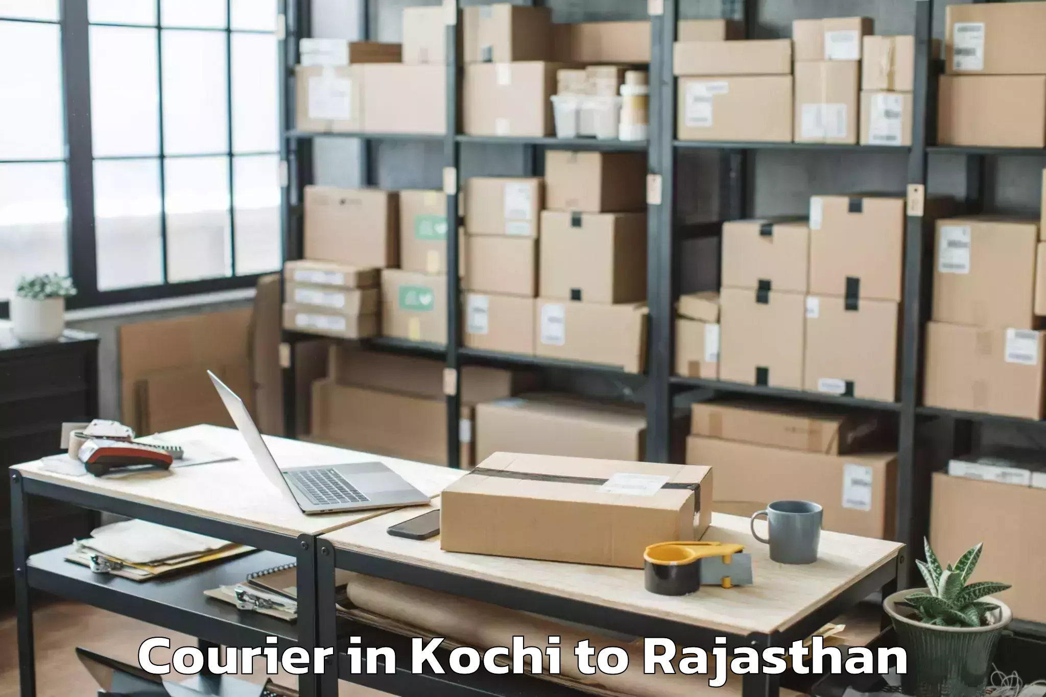 Reliable Kochi to Jahazpur Courier